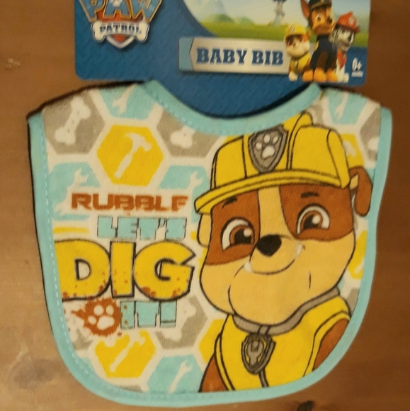 Paw Patrol 3-pack infant baby terry cloth bibs - Picture 4 of 7
